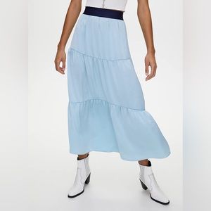 little moon aritzia blue maxi skirt